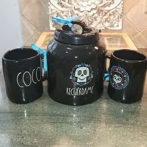 Rae Dunn | Kitchen | Rae Dunn Disney Pixar Coco Bundle Of 3 Recurdame ...